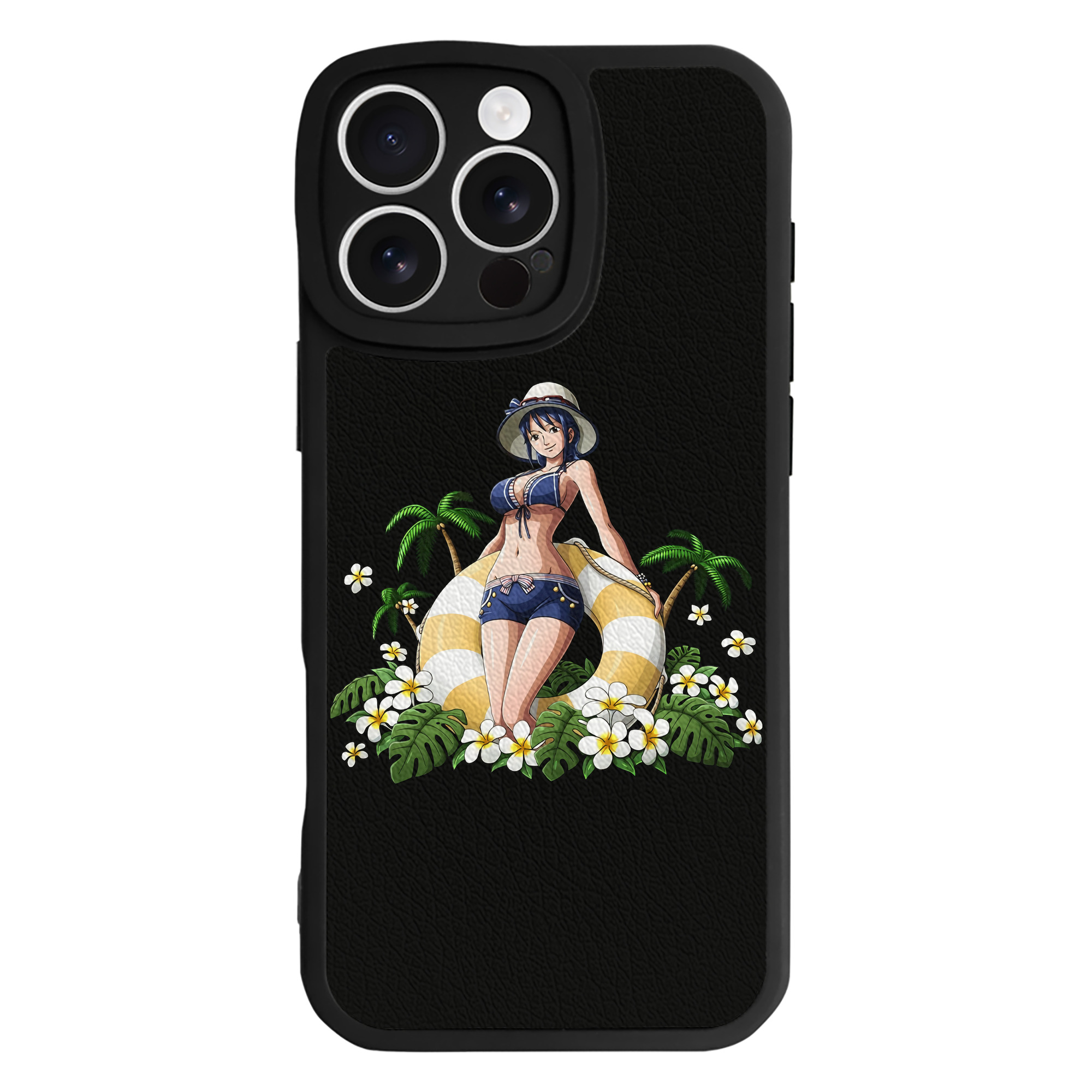 （画像用） ワンピース ニコ・ロビン ONE PIECE Nico Robin 【iPhone 16シリーズ対応】シリコンスマホケース（レザー調） 材質：シリコン